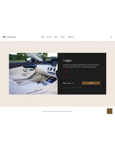 Car Warranty responsive Wordpress theme
